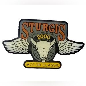 2000 STURGIS Motor Classic Motorcycle Biker Rally Harley Davidson Hat Lapel Pin